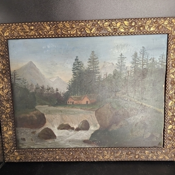 Vintage/antique landscape oil painting - Picture 2 of 13